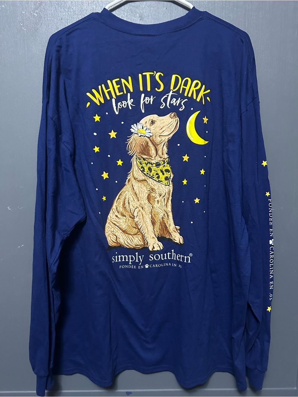 Plus size simply southern golden retriever long sleeve XXL
